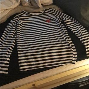 Black and White Comme des Garçons shirt